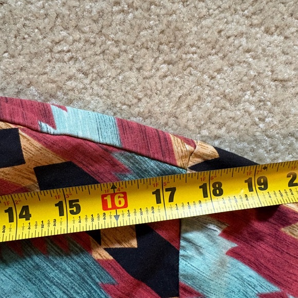 Vintage 70s/80s Rancher Aztec Pearl Snap Shirt Mens Large Tall - Picture 9 of 10